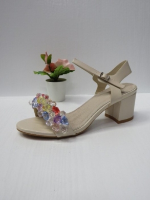 Sandały damskie na obcasie (36-41) LE-567 BEIGE