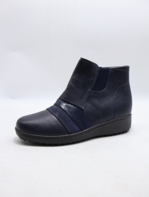Botki damskie ocieplane na płaskim (36-42) 8124-6 BLUE
