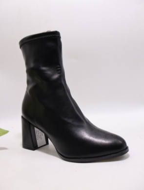Botki damskie na obcasie (36-41) N25-261 BLACK