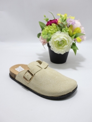 Klapki damskie na płaskim (36-41) 180A BEIGE