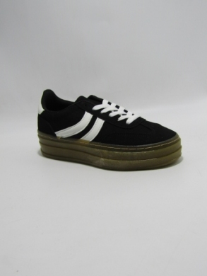 Buty sportowe damskie na płaskim (36-41) 6487 BLACK
