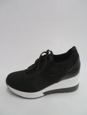 Buty sportowe damskie na koturnie (36-41) HQ258 BLACK