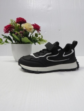 Buty sportowe chłopięce (32-37) LC901 BLACK/WHITE