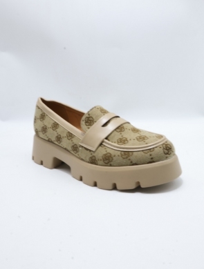 Mokasyny damskie na płaskim (36-41) YDF-40 KHAKI