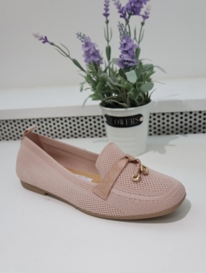 Mokasyny damskie na płaskim (36-41) 1241 PINK