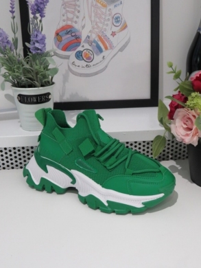 Buty sportowe damskie na płaskim (36-41) A88-121 GREEN