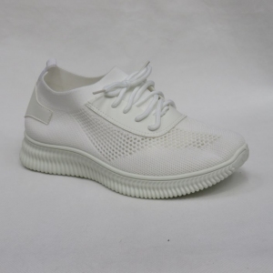 Buty sportowe damskie na płaskim (36-41) B-03 WHITE