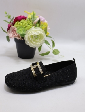 Mokasyny damskie na płaskim (36-41) 2945 BLACK