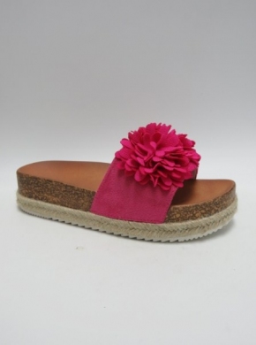 Klapki damskie na koturnie (36-41) DF853 FUCHSIA