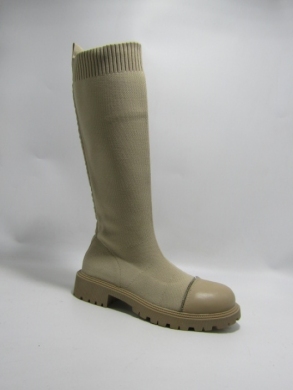Kozaki damskie na płaskim (36-41) RXJ 192 KHAKI