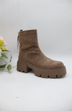 Botki damskie na obcasie (36-41) AM7565 KHAKI