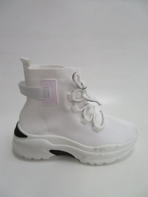 Sneakersy damskie wysokie (36-41) BO-676 WHITE