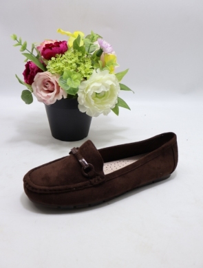 Mokasyny damskie na płaskim (36-41) 6358 BROWN