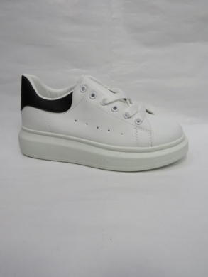 Buty sportowe damskie na płaskim (36-41) B632 WH/BLACK