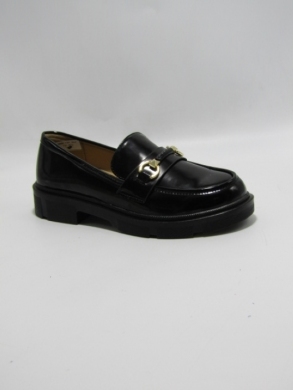 Mokasyny damskie na płaskim (36-41) F001 BLACK