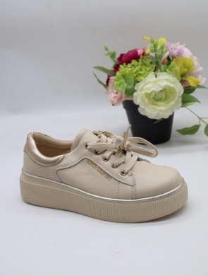 Buty sportowe damskie na płaskim (36-41) 6872 BEIGE