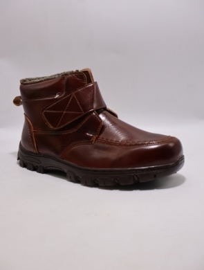 Botki męskie ocieplane (41-46) M4905-2 BROWN