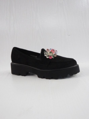 Mokasyny damskie na płaskim (36-41) 20822-5 BLACK