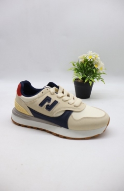 Buty sportowe damskie na płaskim (36-41) 24069 BEIGE