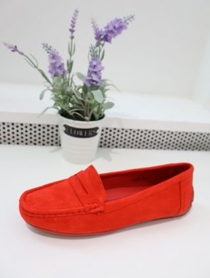 Mokasyny damskie na płaskim (36-41) FT245 ROSSO