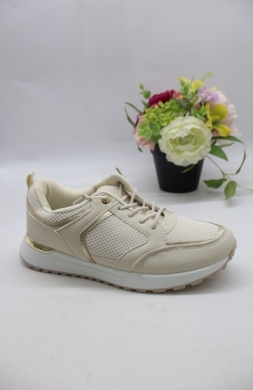 Buty sportowe damskie na płaskim (36-41) 6779 BEIGE