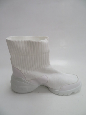 Sneakersy damskie wysokie (36-41) LA156 WHITE