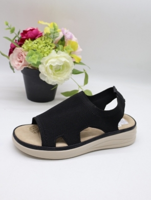 Sandały damskie na płaskim (36-41) 193 BLACK