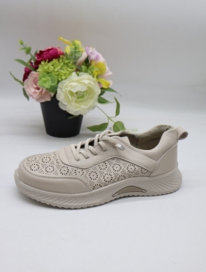 Buty sportowe damskie na płaskim (36-41) BK-619 BEIGE