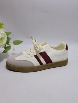Buty sportowe damskie na płaskim (36-41) 81200-3 BE/WINE