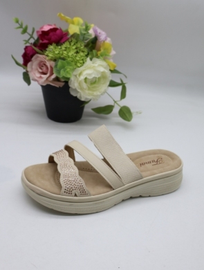 Klapki damskie na płaskim (36-42) 21852-4 BEIGE