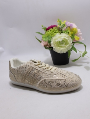 Buty sportowe damskie na płaskim (36-41) B-902 BEIGE