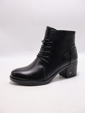 Botki damskie ocieplane na obcasie (36-41) YCC-69 BLACK