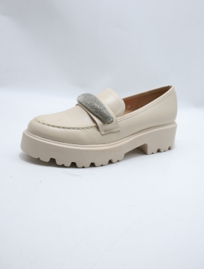 Mokasyny damskie na płaskim (36-41) B2727 BEIGE