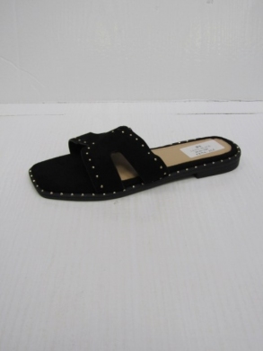 Klapki damskie na płaskim (36-41) LS579 BLACK