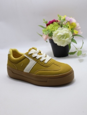 Buty sportowe damskie na płaskim (36-41) C670 YELLOW