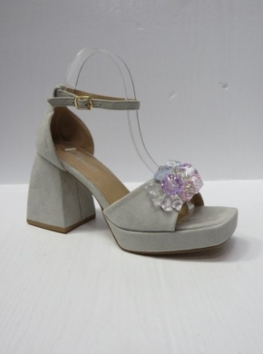 Sandały damskie na obcasie (36-41) A1024 GREY