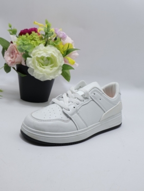 Buty sportowe damskie na płaskim (36-41) 5531 WHITE