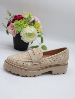 Mokasyny damskie na płaskim (36-41) LS5489 BEIGE