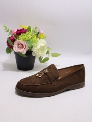 Mokasyny damskie na płaskim (36-41) E119 BROWN
