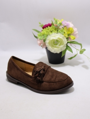 Mokasyny damskie na płaskim (36-41) H8-996 BROWN