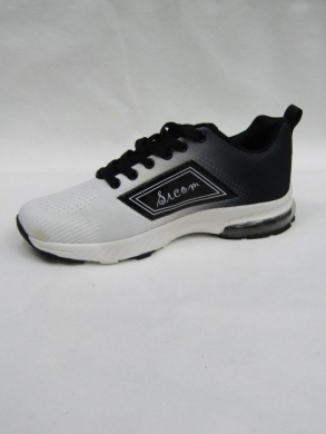 Buty sportowe młodzieżowe (36-41) SM118-1 WHITE/BLA