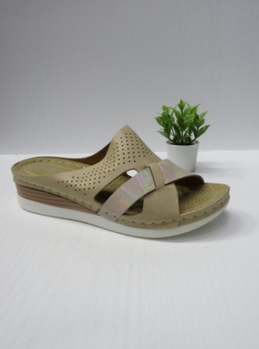 Klapki damskie na koturnie (36-41) N22-882 BEIGE