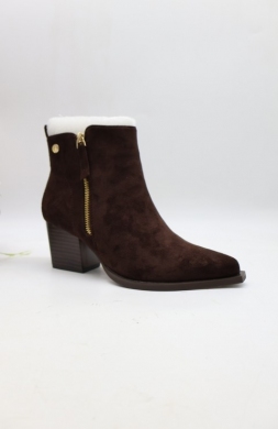 Botki damskie na obcasie (36-41) 1986-25 BROWN