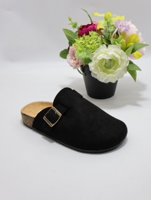 Klapki damskie na płaskim (36-41) LL66-210 BLACK