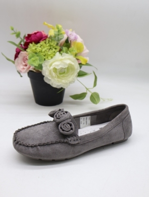 Mokasyny damskie na płaskim (36-41) 0582 GREY