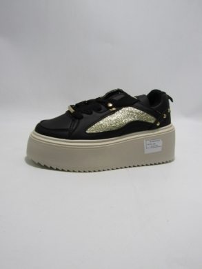 Buty sportowe damskie na płaskim (36-41) 8929 BLACK