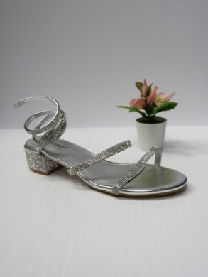 Sandały damskie na obcasie (36-41) LL280 SILVER