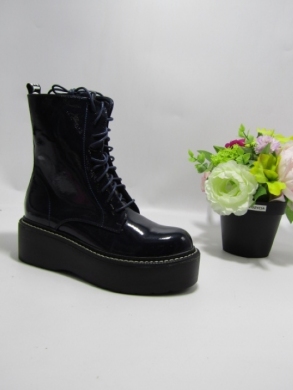 Botki damskie na płaskim (36-41) BL412 NAVY