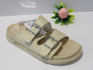 Klapki damskie na płaskim (36-41) ZYTX22045 BEIGE