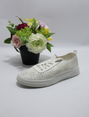 Buty sportowe damskie na płaskim (36-41) TQ2440 WHITE